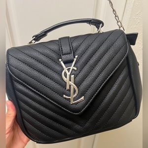 “YSL” Black Bag Silver